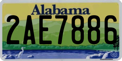 AL license plate 2AE7886