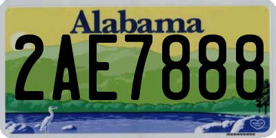 AL license plate 2AE7888