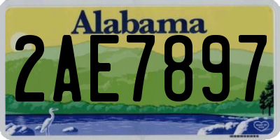 AL license plate 2AE7897