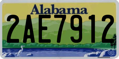AL license plate 2AE7912