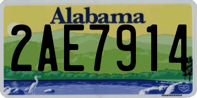 AL license plate 2AE7914