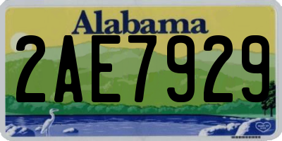 AL license plate 2AE7929
