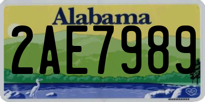 AL license plate 2AE7989