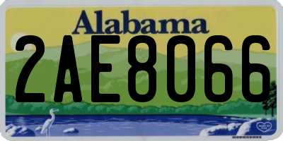 AL license plate 2AE8066