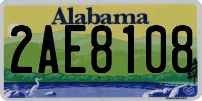 AL license plate 2AE8108