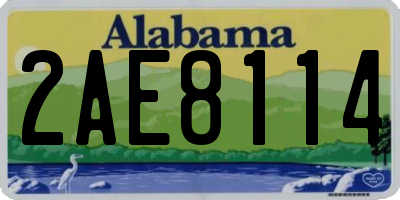 AL license plate 2AE8114