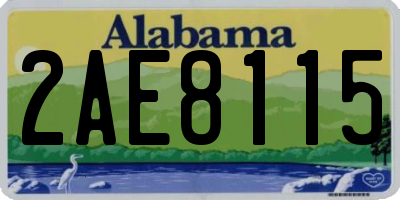 AL license plate 2AE8115
