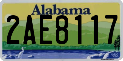 AL license plate 2AE8117