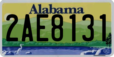 AL license plate 2AE8131
