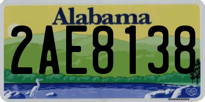 AL license plate 2AE8138