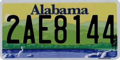 AL license plate 2AE8144