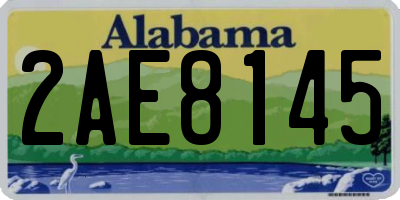 AL license plate 2AE8145