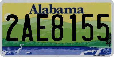AL license plate 2AE8155