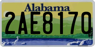 AL license plate 2AE8170