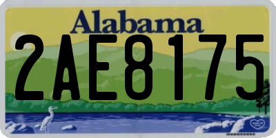 AL license plate 2AE8175