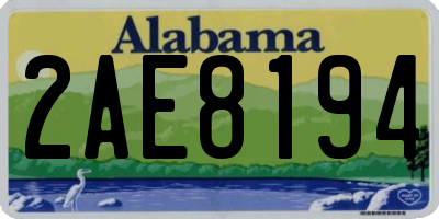 AL license plate 2AE8194