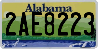 AL license plate 2AE8223