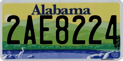 AL license plate 2AE8224