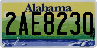 AL license plate 2AE8230