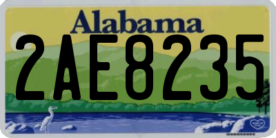 AL license plate 2AE8235