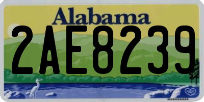 AL license plate 2AE8239