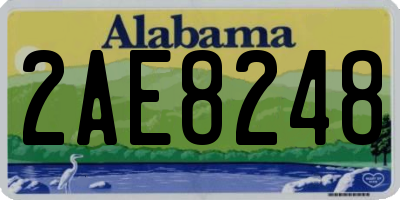 AL license plate 2AE8248