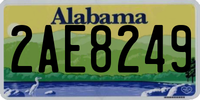 AL license plate 2AE8249