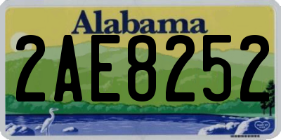 AL license plate 2AE8252