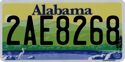 AL license plate 2AE8268