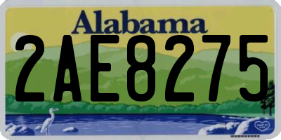AL license plate 2AE8275