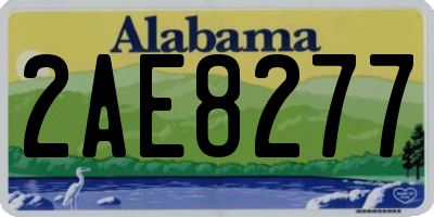 AL license plate 2AE8277