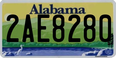 AL license plate 2AE8280
