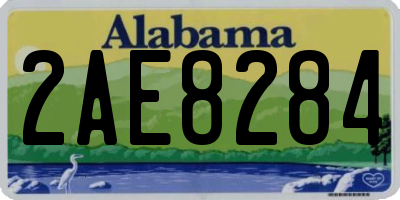AL license plate 2AE8284