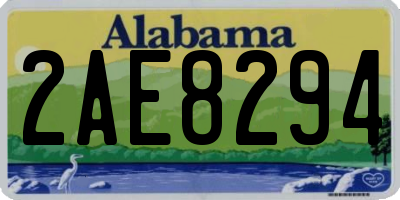 AL license plate 2AE8294