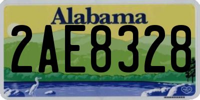 AL license plate 2AE8328