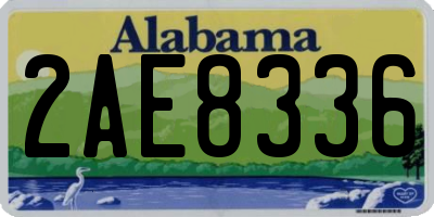 AL license plate 2AE8336
