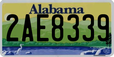 AL license plate 2AE8339