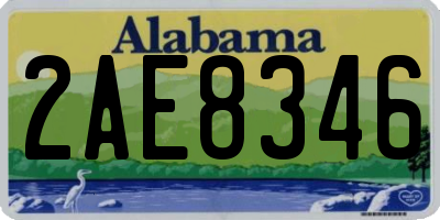 AL license plate 2AE8346
