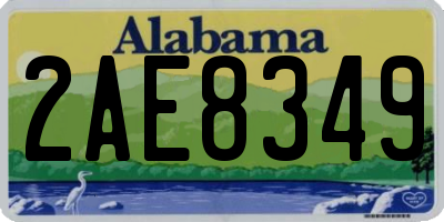 AL license plate 2AE8349