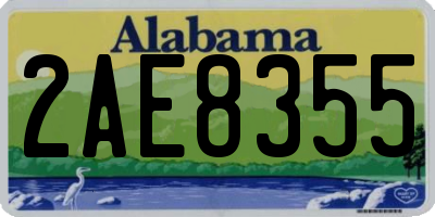 AL license plate 2AE8355
