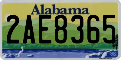 AL license plate 2AE8365