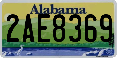 AL license plate 2AE8369