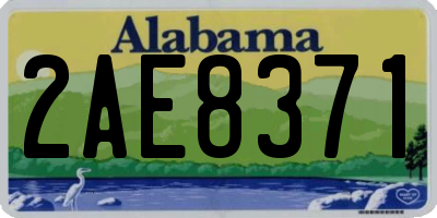 AL license plate 2AE8371
