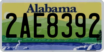AL license plate 2AE8392