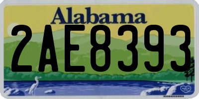 AL license plate 2AE8393