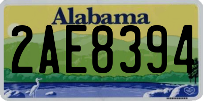 AL license plate 2AE8394
