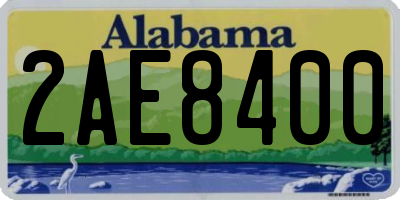 AL license plate 2AE8400