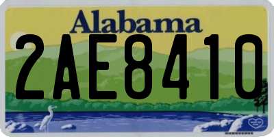 AL license plate 2AE8410