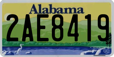 AL license plate 2AE8419