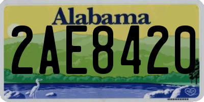 AL license plate 2AE8420